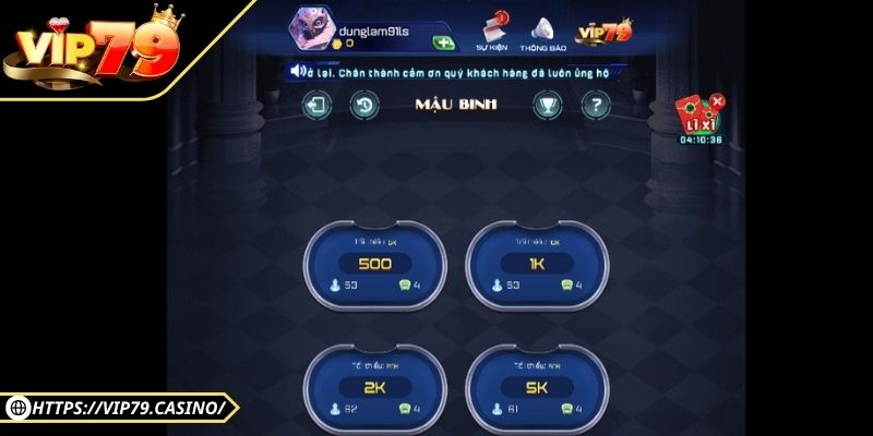 Thông tin cơ bản về mậu binh Vip79