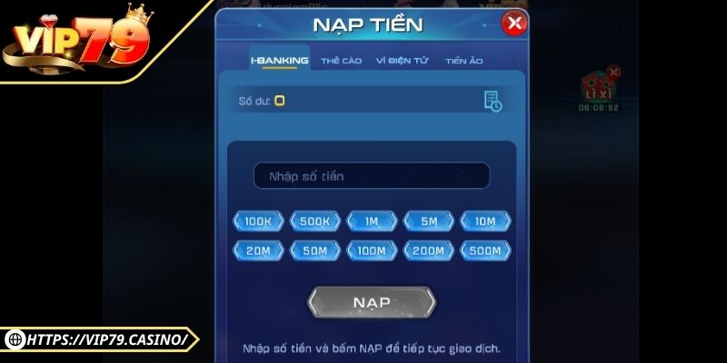 Các phương thức nạp tiền an toàn, ăn khuyến mãi