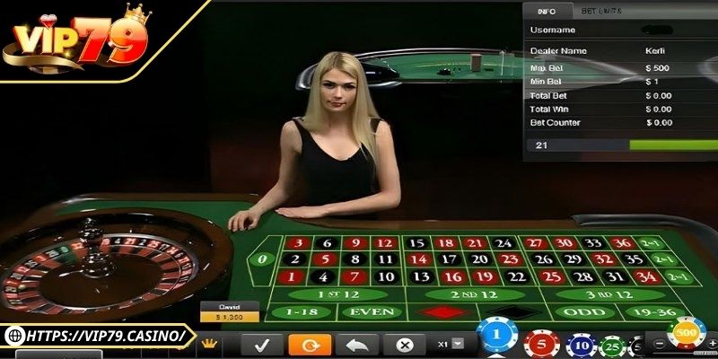 Hướng dẫn luật chơi cơ bản game Roulette Vip79